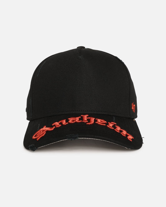 47 Brand Anaheim Ducks 'Destruct Gothic Visor' 47 Offside Strapback Black/Black