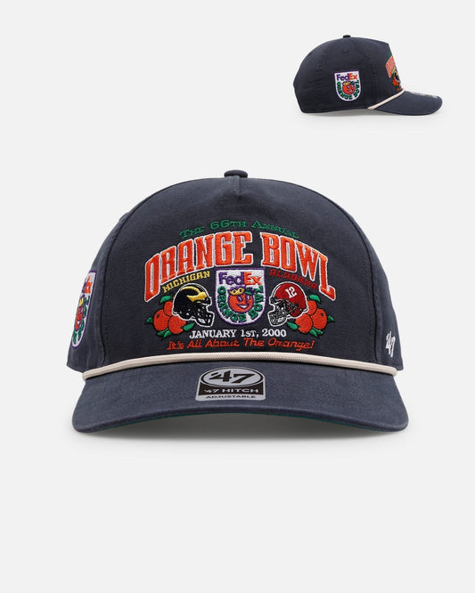 47 Brand Michigan Wolverines Vs. Alabama Crimson Tide 'Vintage Bowl Game 2.0' 2000 Orange Bowl Hitch Snapback Vintage Navy