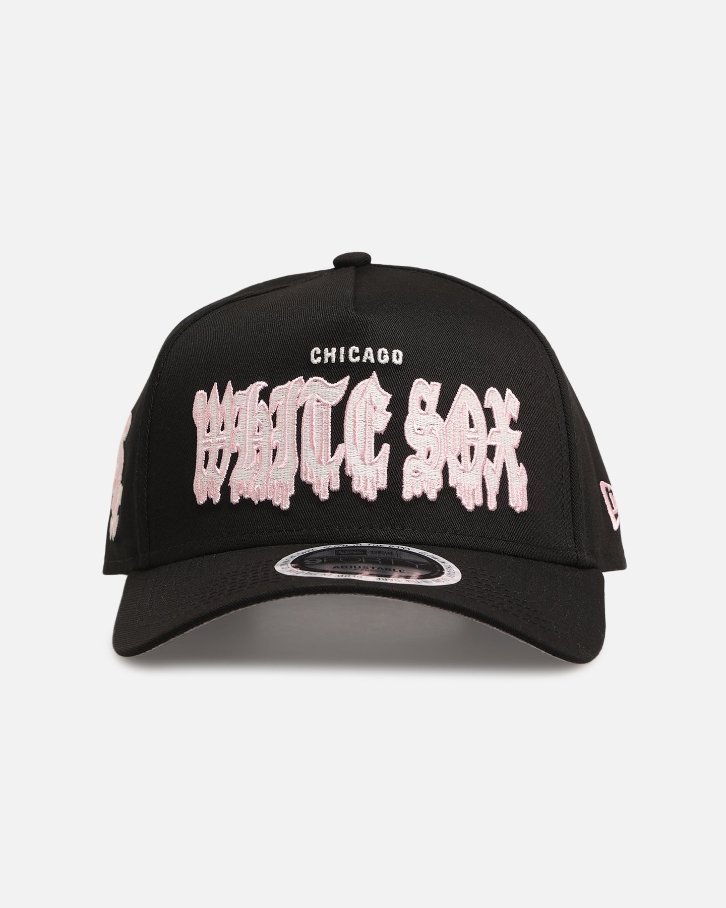 New Era Chicago White Sox 'Drip Glow Script' 9FORTY A-Frame Snapback Black/Pink