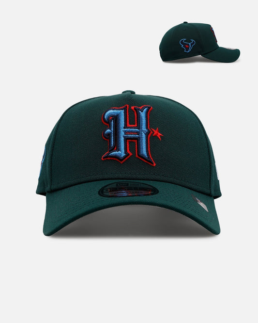 New Era Houston Texans 'Evergreen' 9FORTY A-Frame Snapback Dark Green