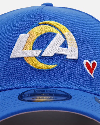 New Era Los Angeles Rams 'Team Color Hearts' 9FORTY A-Frame Snapback Official Team Color