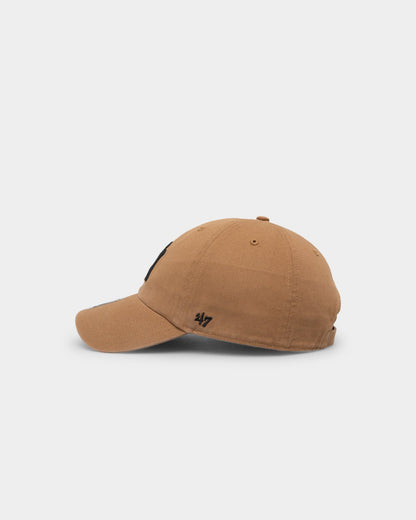 47 Brand New York Yankees '47 Clean Up Strapback Camel