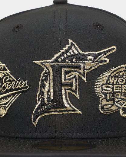 New Era Florida Marlins 'Black Gold Multi Prolight' World Series 59FIFTY Fitted Black/Gold