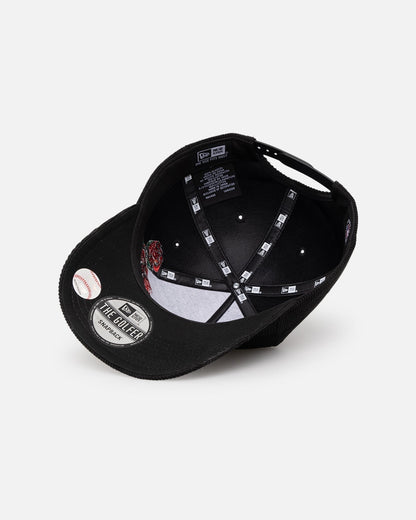 New Era New York Yankees 'Corduroy Roses' Golfer Pre-Curved Snapback Black Corduroy/White