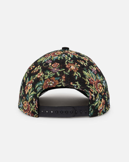 New Era Los Angeles Dodgers 'Black Corduroy Floral Tapestry' 9FORTY A-Frame Snapback Tapestry/Black